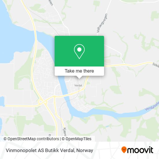 Vinmonopolet AS Butikk Verdal map