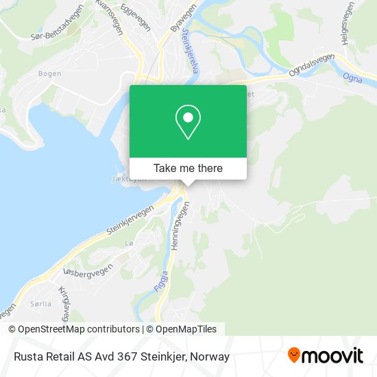Rusta Retail AS Avd 367 Steinkjer map