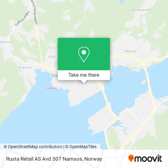 Rusta Retail AS Avd 307 Namsos map