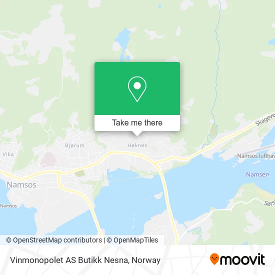 Vinmonopolet AS Butikk Nesna map