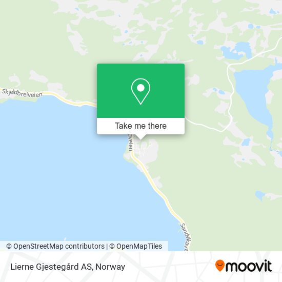 Lierne Gjestegård AS map