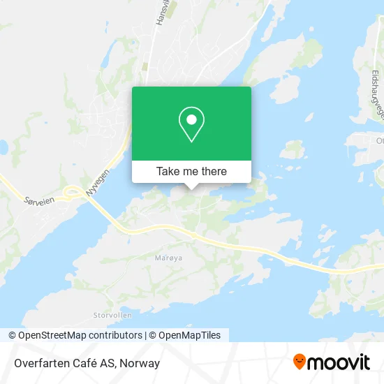 Overfarten Café AS map