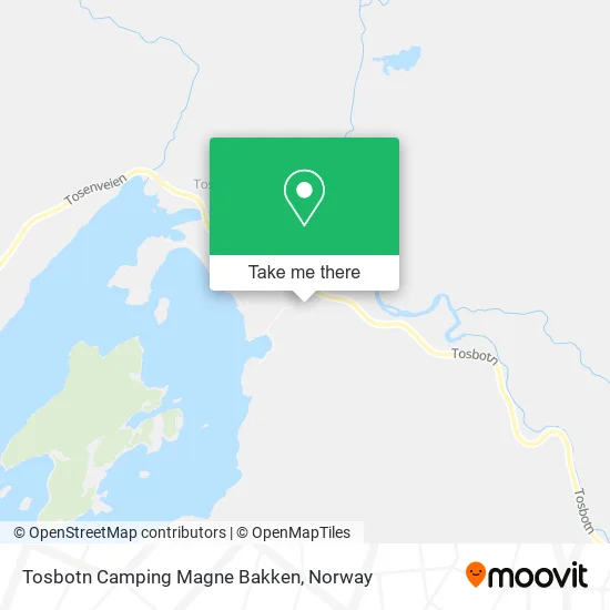 Tosbotn Camping Magne Bakken map