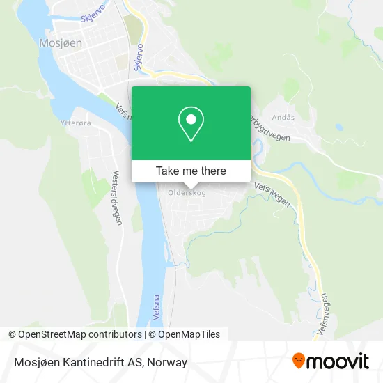 Mosjøen Kantinedrift AS map