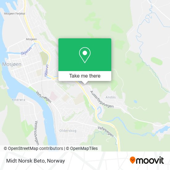 Midt Norsk Beto map
