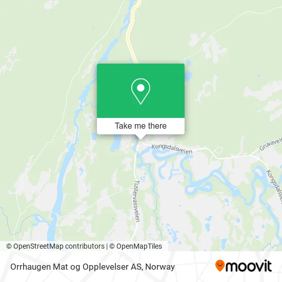 Orrhaugen Mat og Opplevelser AS map