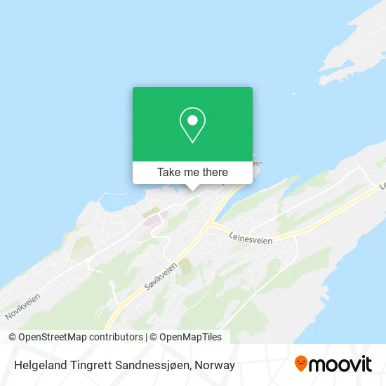 Helgeland Tingrett Sandnessjøen map