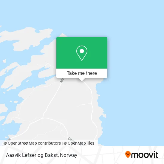 Aasvik Lefser og Bakst map