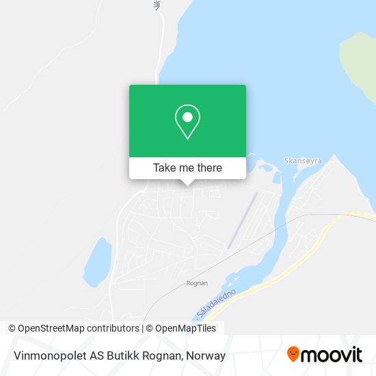 Vinmonopolet AS Butikk Rognan map