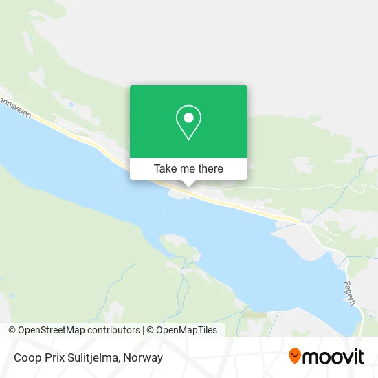 Coop Prix Sulitjelma map