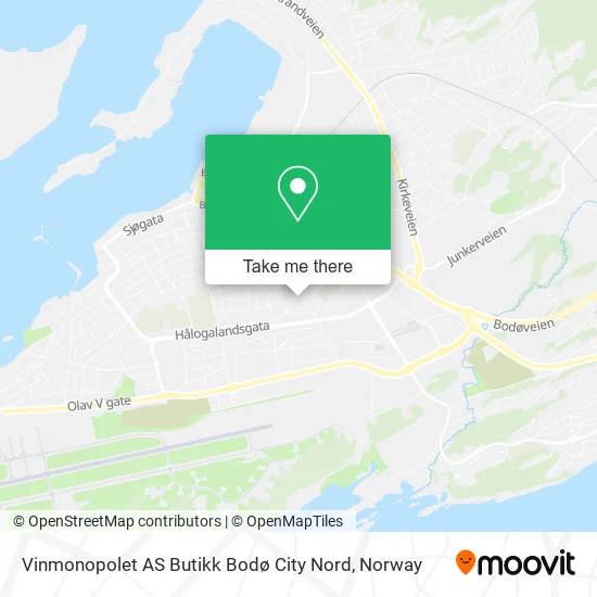 Vinmonopolet AS Butikk Bodø City Nord map