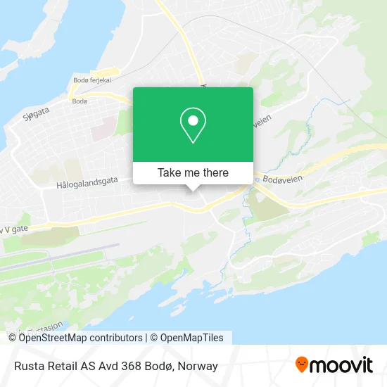 Rusta Retail AS Avd 368 Bodø map