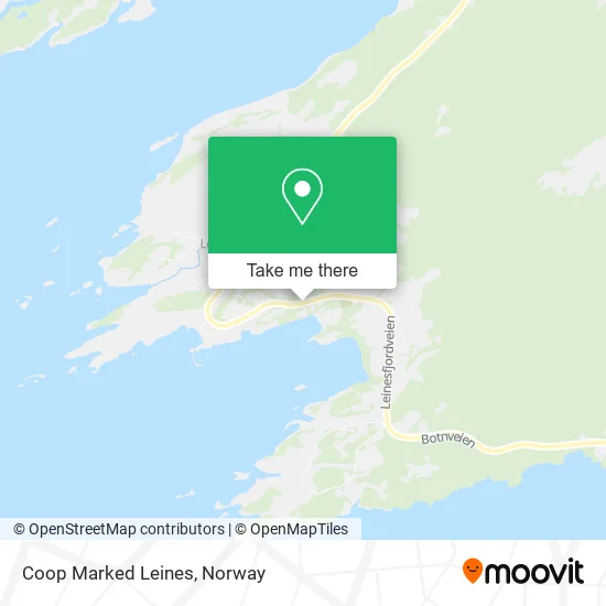 Coop Marked Leines map