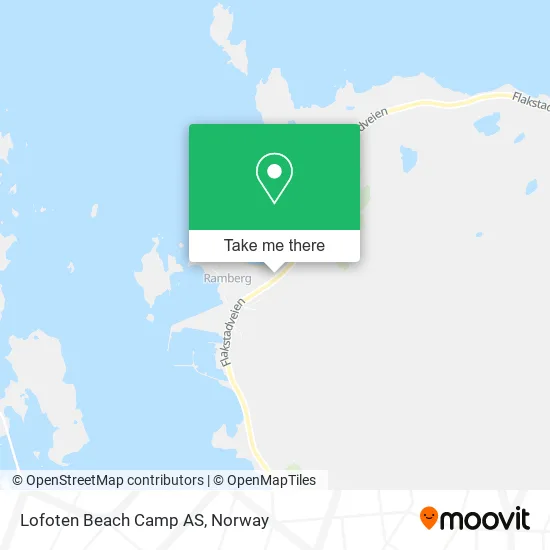 Lofoten Beach Camp AS map