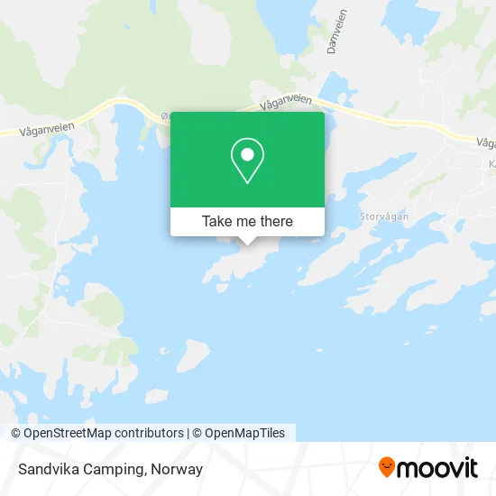 Sandvika Camping map