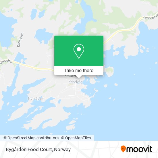 Bygården Food Court map