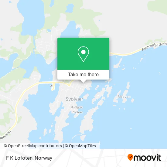 F K Lofoten map