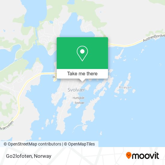 Go2lofoten map