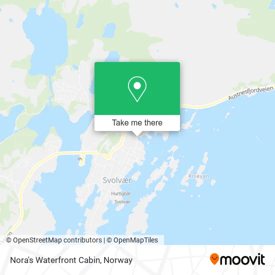 Nora's Waterfront Cabin map