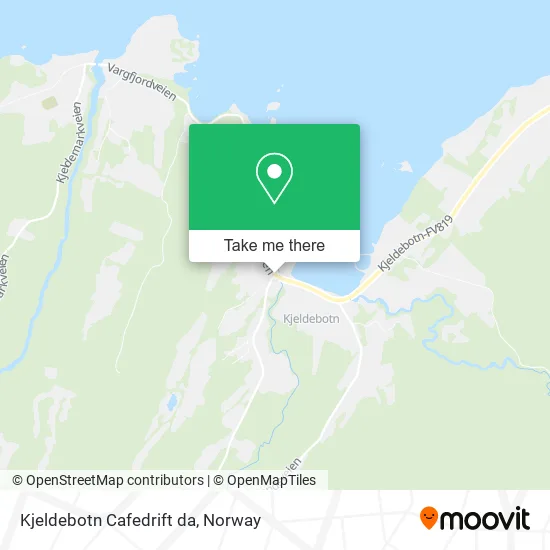 Kjeldebotn Cafedrift da map