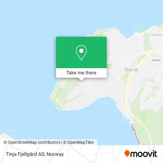 Tinja Fjellgård AS map