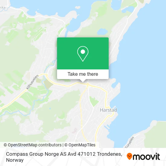 Compass Group Norge AS Avd 471012 Trondenes map