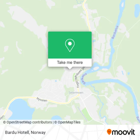 Bardu Hotell map
