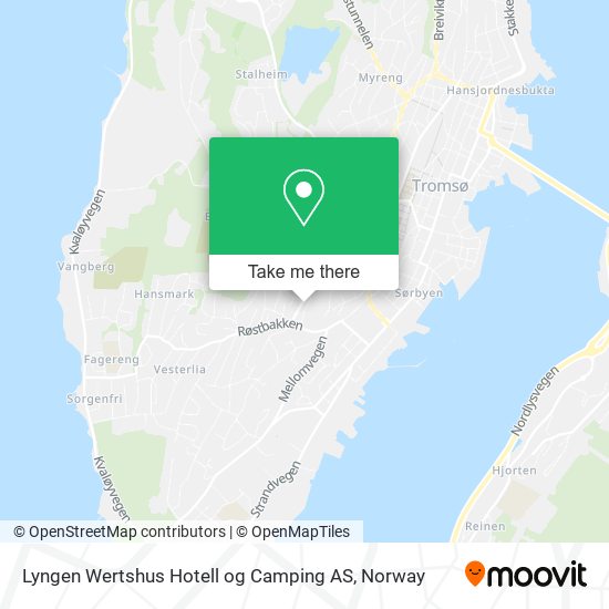 Lyngen Wertshus Hotell og Camping AS map