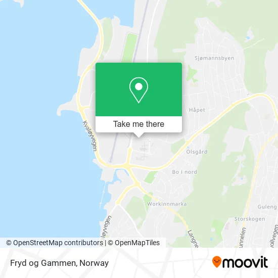 Fryd og Gammen map