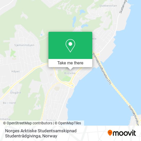 Norges Arktiske Studentsamskipnad Studentrådgivinga map