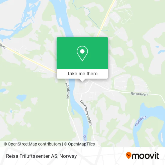 Reisa Friluftssenter AS map