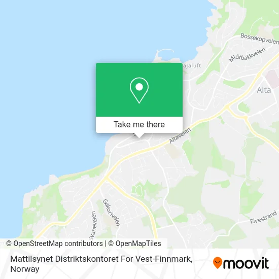Mattilsynet Distriktskontoret For Vest-Finnmark map