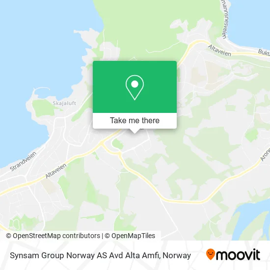 Synsam Group Norway AS Avd Alta Amfi map