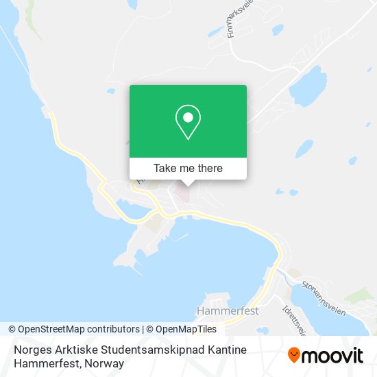 Norges Arktiske Studentsamskipnad Kantine Hammerfest map