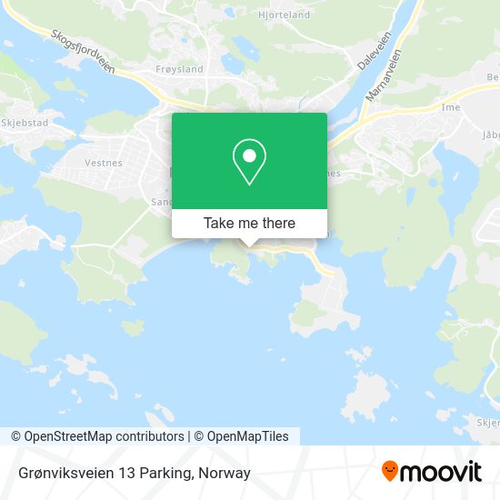Grønviksveien 13 Parking map