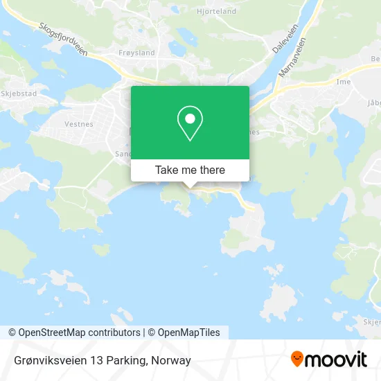 Grønviksveien 13 Parking map