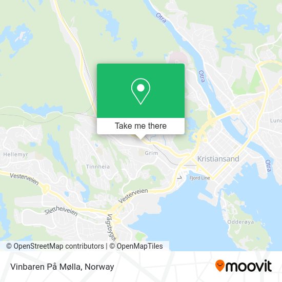 Vinbaren På Mølla map