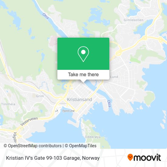 Kristian IV's Gate 99-103 Garage map
