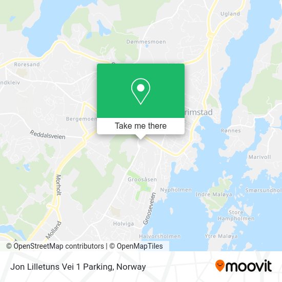 Jon Lilletuns Vei 1 Parking map