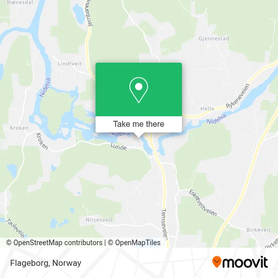 Flageborg map