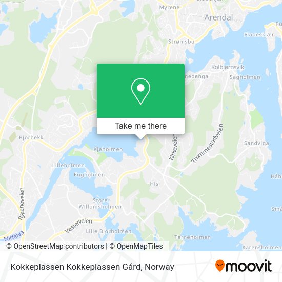 Kokkeplassen Kokkeplassen Gård map