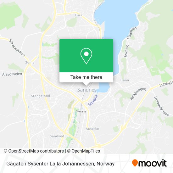 Gågaten Sysenter Lajla Johannessen map