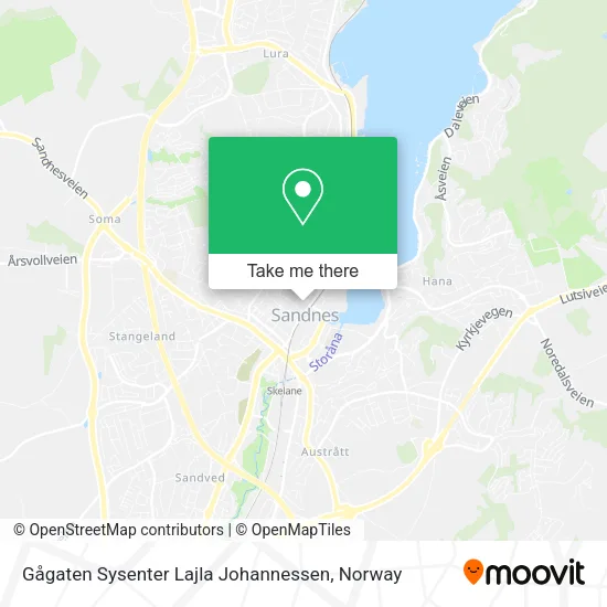Gågaten Sysenter Lajla Johannessen map