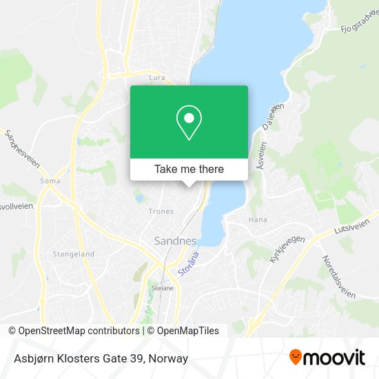 Asbjørn Klosters Gate 39 map