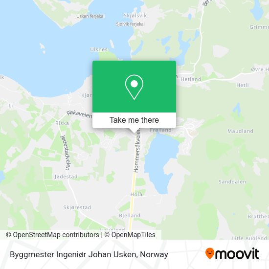 Byggmester Ingeniør Johan Usken map