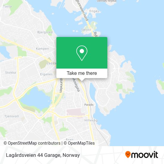 Lagårdsveien 44 Garage map