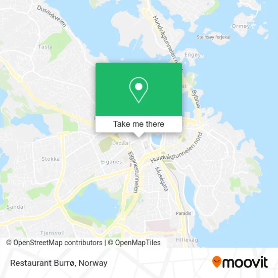 Restaurant Burrø map