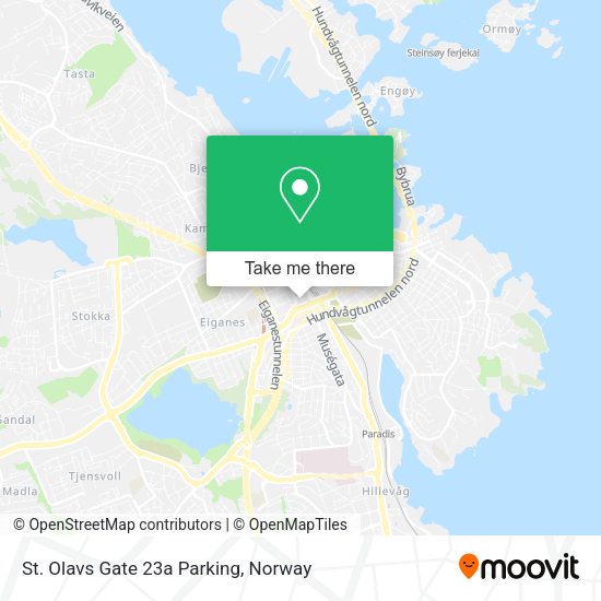 St. Olavs Gate 23a Parking map