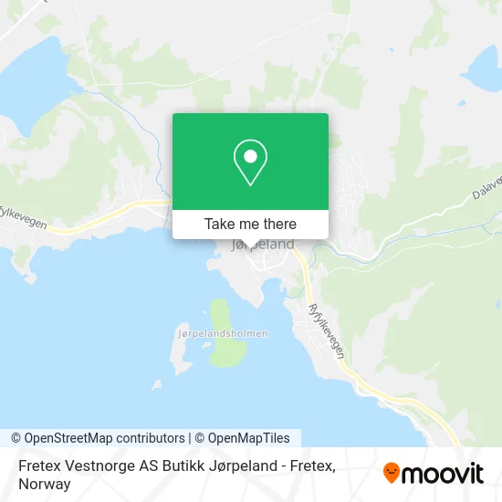 Fretex Vestnorge AS Butikk Jørpeland - Fretex map