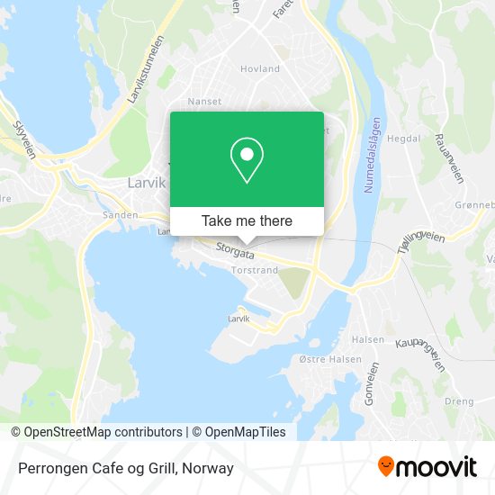 Perrongen Cafe og Grill map